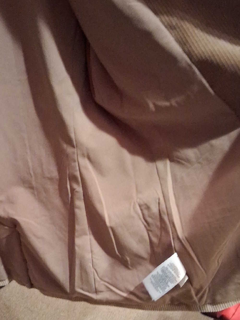 Lauren Ralph Lauren Camel Corduroy Blazer with Gold Crest Patch - Picture 9 of 9